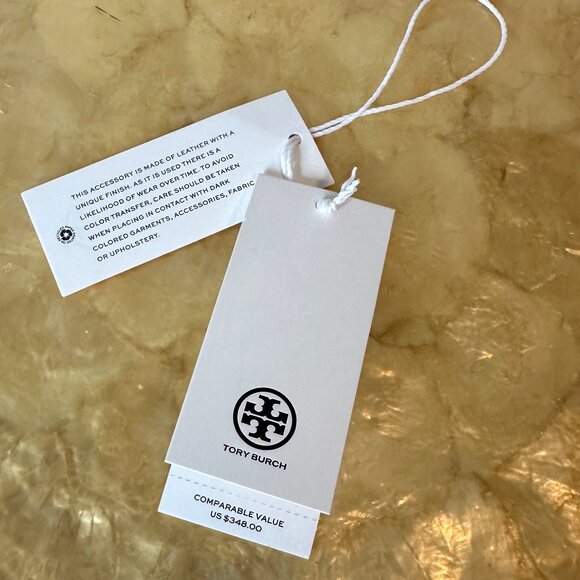 Tory Burch Emerson Patent Leather Shoulder Bag in Light Celeste - Picture 15 of 15